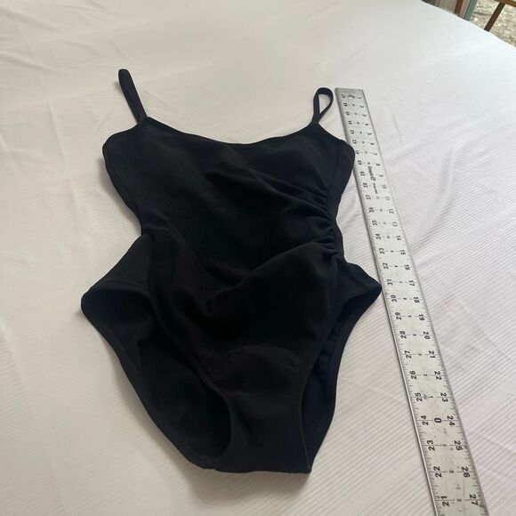 Cole Of California VTG Black One Piece Bathing Suit Swinsuit Size 12 - Picture 3 of 8